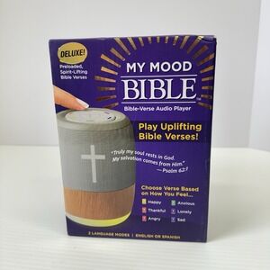 MY MOOD BIBLE Bible Verse Audio Player-over 300 Verses- English Or Spanish-NEW